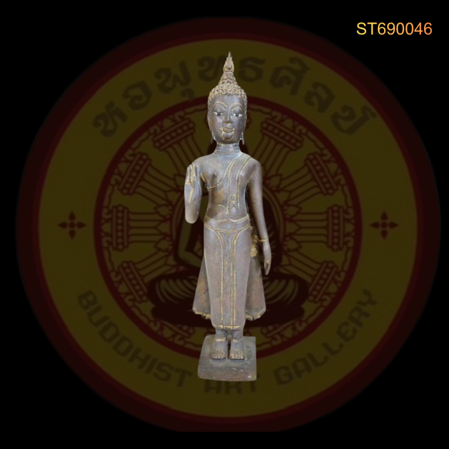 พระพุทธรูปปางประทานอภัย สําริด ศิลปะเชียงแสน สิงห์สาม