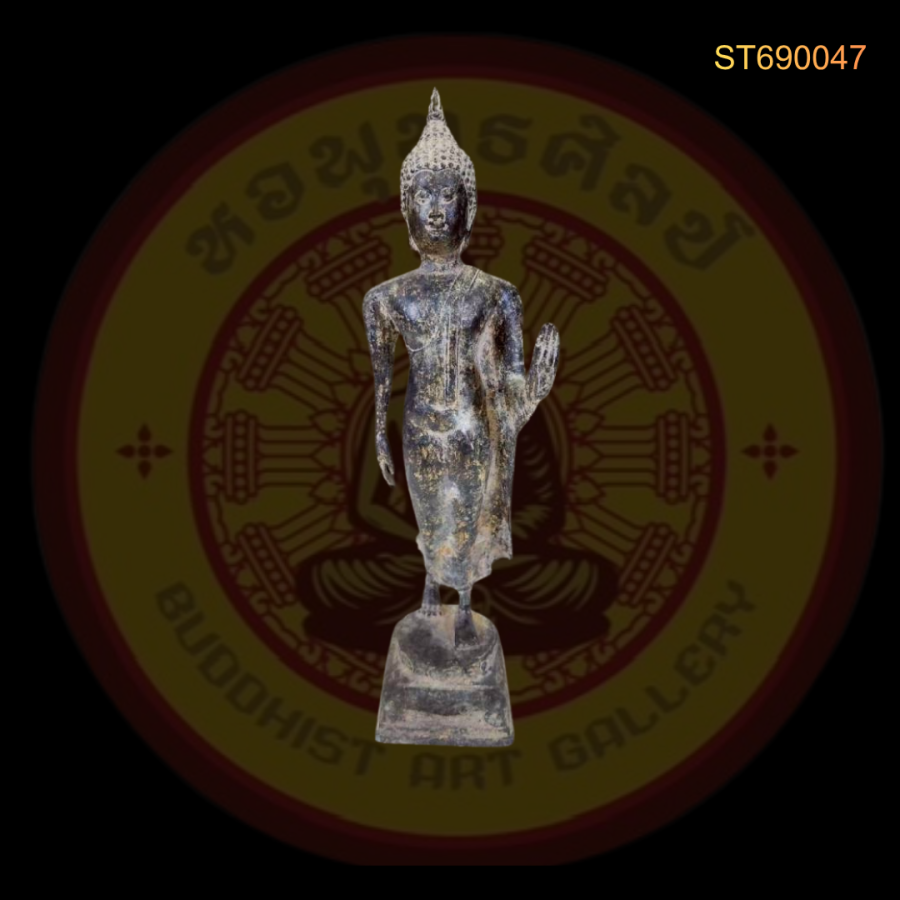 พระพุทธลีลา สําริด ศิลปะสุโขทัย