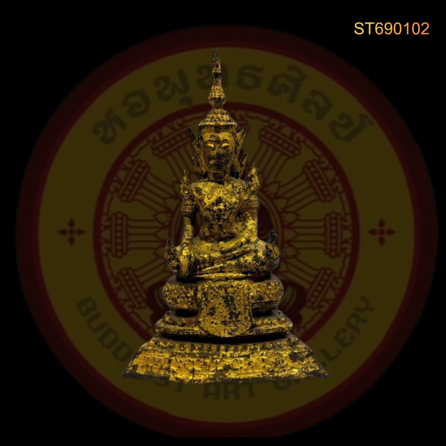พระพุทธรูปทรงเครื่อง (พระพุทธรูปปางมารวิชัยทรงเครื่องกษัตริย์) ศิลปะสมัยรัตนโกสินทร์